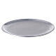 Bougeoir assiette aluminium 17 cm pieds s1