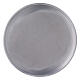 Aluminium candle holder plate with feet 6 3/4 in s2