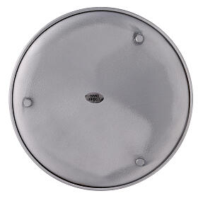 Bougeoir aluminium brossé 19 cm s3