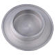 Round candle holder of aluminium with satin finish 4 in s2