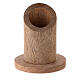 Natural mango wood candle holder 1 1/4 in s1