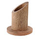 Natural mango wood candle holder 1 1/4 in s2