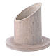 Pale mango wood candle holder 2 in s2