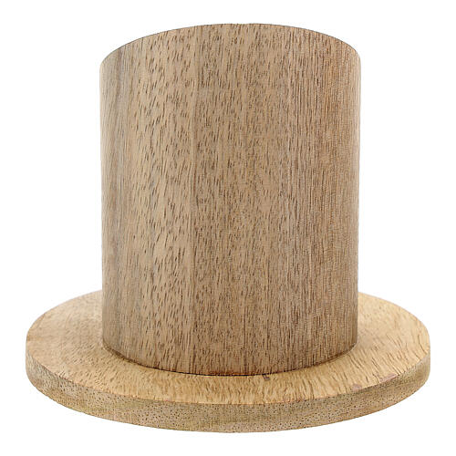 Castiçal madeira de mangueira natural, diâmetro 5 cm 3
