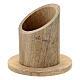 Natural mango wood candle holder 2 in s2