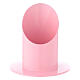 Pastel pink metal candle holder 5 cm diameter s1