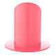 Portavela rosa frambuesa hierro 5 cm s3