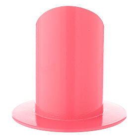 Bougeoir couleur framboise fer 5 cm s3
