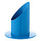 Castiçal porta-vela azul elétrico ferro, diâmetro: 5 cm s2