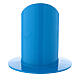 Castiçal porta-vela azul elétrico ferro, diâmetro: 5 cm s3