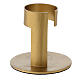 Golden aluminium candle holder with band, 4 cm s3