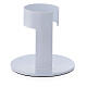 White aluminium candle holder with open band 1 1/2 in s3