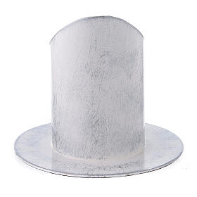 Portacero 5 cm ferro bianco argento s3