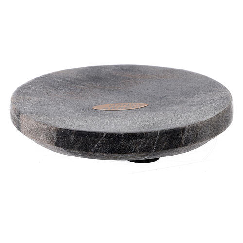 Round stone candle holder plate 4 in 1