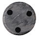 Round stone candle holder plate 4 in s3