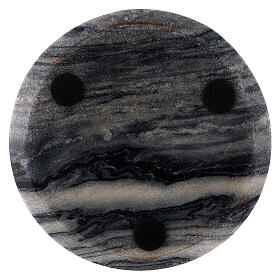 Plato portacirio piedra natural 12 cm s3