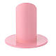Portacandela rosa pastello ferro 4 cm s3