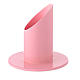 Porta-vela cor-de-rosa ferro 4 cm s2