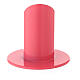 Porta-vela rosa framboesa 3 cm ferro s3
