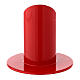 Base porta-vela vermelha ferro 3 cm s3