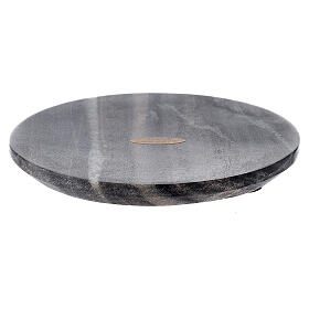 Natural stone candle plate, diameter 14 cm