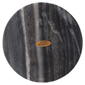 Piatto portacandela pietra naturale diametro 14 cm