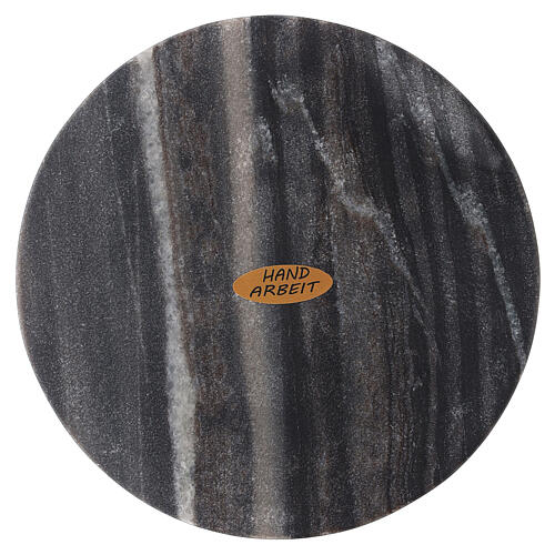Piatto portacandela pietra naturale diametro 14 cm 2