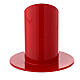 Red iron candle holder 4 cm s3