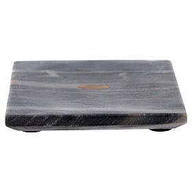 Squared natural stone plate, 14 cm
