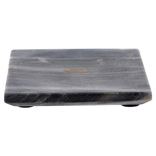 Squared natural stone plate, 14 cm 1