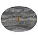 Piatto ovale portacandela 20x14 cm pietra naturale s2