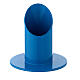 Schräger blauer Kerzenhalter aus Eisen, 3 cm s1