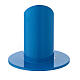 Schräger blauer Kerzenhalter aus Eisen, 3 cm s3