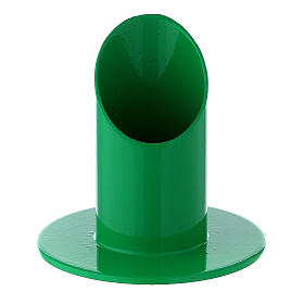 Portacandela verde diametro 3 cm ferro