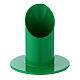 Porta-vela verde diâmetro 3 cm ferro s1