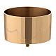 Candlestick box for convertible chandelier in golden brass 10 cm s1