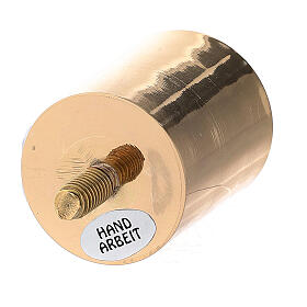Screw-on socket for golden brass candlestick, 4 cm