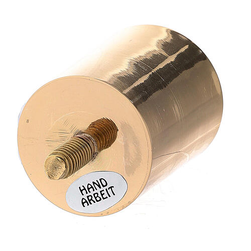 Screw-on socket for golden brass candlestick, 3.5 cm 2