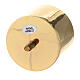 Gold plated brass screw socket for candlestick 2 3/4 in s2