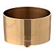 Golden brass screw-on candle casing, 10 cm s1