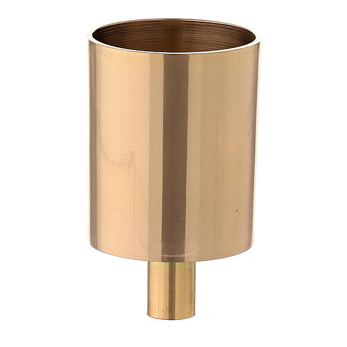 Golden brass candle holder 4 cm 1