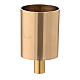 Golden brass candle holder 4 cm s1