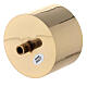 Candle socket gold plated brass 3 in s2