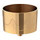 Golden brass candle holder, 9 cm s1
