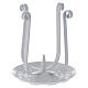 Ornate white iron candle holder for 3-5 cm candles s1