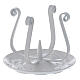 Porta-vela pino metal branco velas 3-5 cm extremidades encaracoladas s2