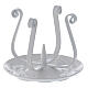 White candle holder iron spike curled ends for 3-5 cm candles  s2