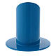 Bougeoir bleu électrique métal diamètre 4 cm s3