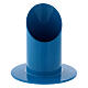 Porta-vela azul-eléctrico metal diâm. 4 cm s1