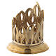Brass golden flames case candle holder 7 cm s2